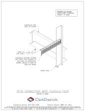 Stud Connection Bypass FastStrut FS24 Welded