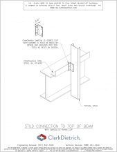 stud connection to top of beam LE-series