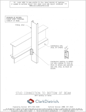 stud connection bottom of beam LS-Series