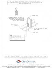 stud connection to angle & track LS-series