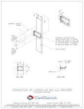 Stud Connection Rigid Uni-Clip HD to Slab (2) Anchors